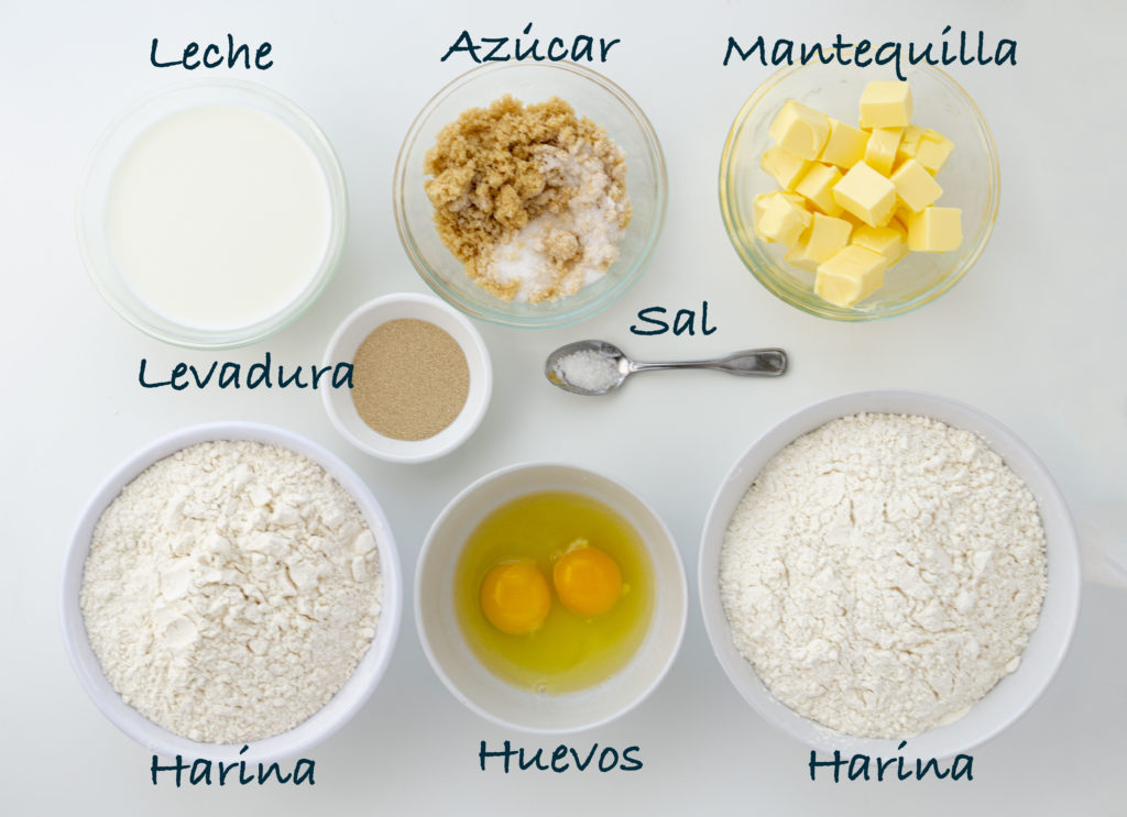 INGREDIENTES MASA TIPO ROLLOS