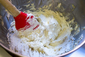 mantequilla blanqueada con azúcar de coco