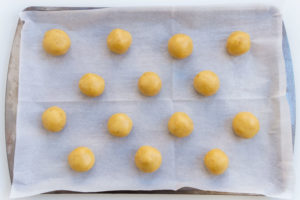 bolas de masa galletas